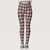 Leggings Motif Tissé Rose Bébé (Devant)