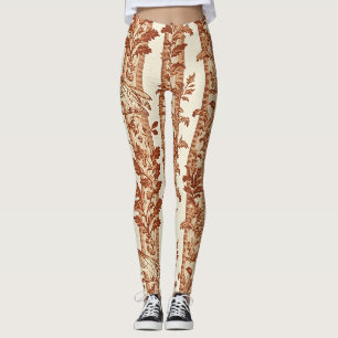 Leggings Motif Toile à rayures florales de poule patrimonia