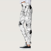 Leggings Motif Toile d'araignée Halloween (Gauche)