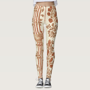 Leggings Motif Toile de Poule de Grange en Terracotta Class