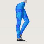 Leggings Motif Tourbillons Bleus (Droite)