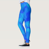 Leggings Motif Tourbillons Bleus (Gauche)