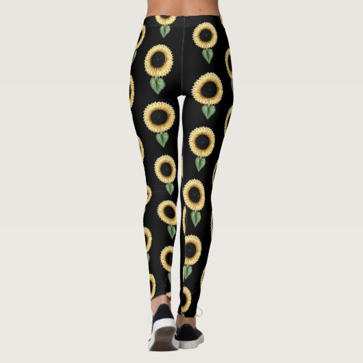 Leggings Motif tournesol (Dos)