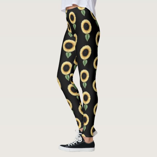 Leggings Motif tournesol (Gauche)