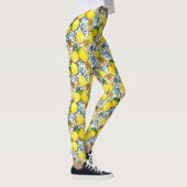 Leggings Motif traditionnel méditerranéen aux citrons (Droite)