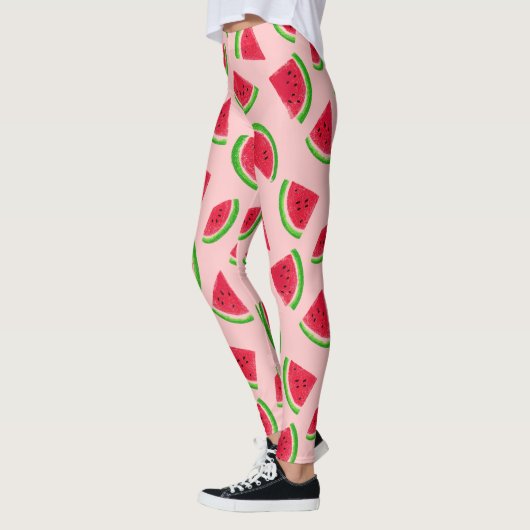 Leggings Motif Tranche de Pastèque (Gauche)