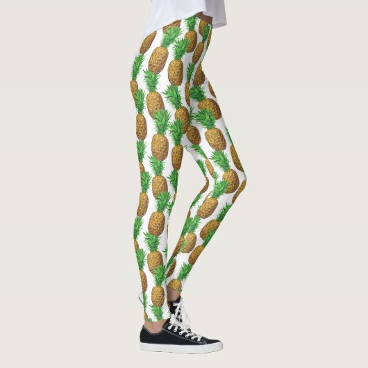 Leggings Motif transparent avec ananas (Droite)
