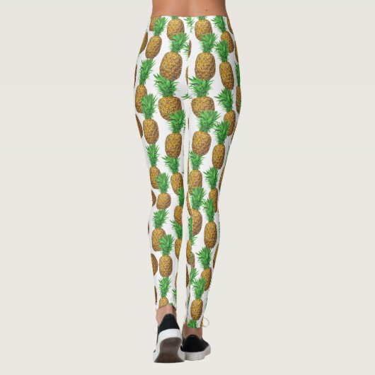 Leggings Motif transparent avec ananas (Dos)