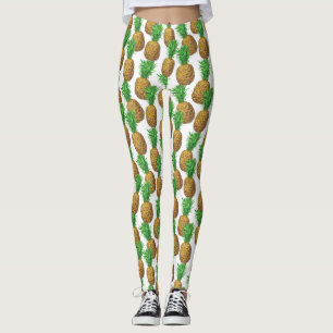 Leggings Motif transparent avec ananas