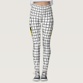 Leggings Motif transparent Grille noir + cool (Devant)