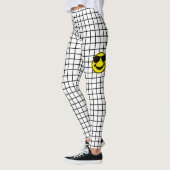Leggings Motif transparent Grille noir + cool (Gauche)