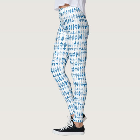 Leggings Motif triangle bleu (Gauche)