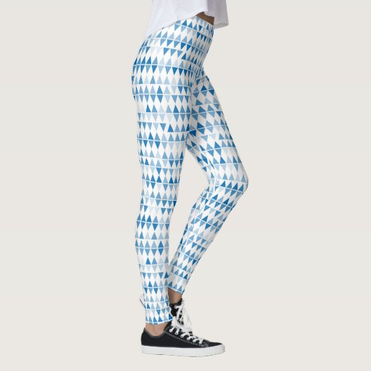 Leggings Motif triangle bleu (Droite)
