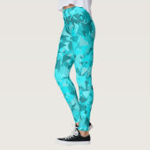 Leggings Motif Triangle Bleu Sarcelle (Gauche)