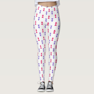 Leggings Motif triangle géométrique coloré