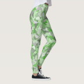 Leggings Motif Triangle Gris Vert (Droite)