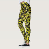 Leggings Motif Triangle Noir Jaune (Gauche)