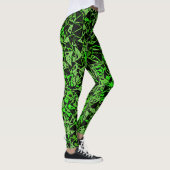 Leggings Motif Triangle Noir Vert (Droite)