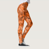 Leggings Motif Triangle Orange Marron (Droite)