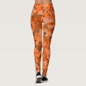Leggings Motif Triangle Orange Marron (Dos)