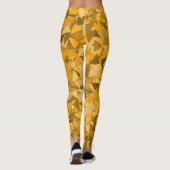 Leggings Motif Triangle Orange Marron (Dos)