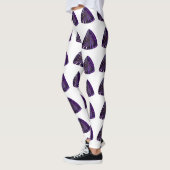 Leggings Motif triangle pourpre (Gauche)