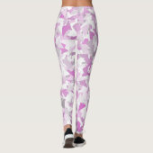 Leggings Motif Triangle Rose Violet (Dos)