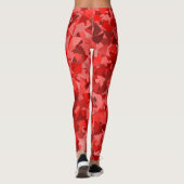 Leggings Motif Triangle Rouge (Dos)