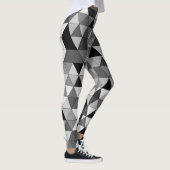Leggings Motif triangle tendance gris et noir neutre couleu (Droite)