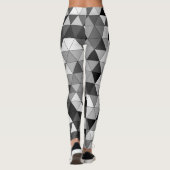 Leggings Motif triangle tendance gris et noir neutre couleu (Dos)