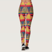Leggings Motif triangulaire panafricain coloré (Dos)