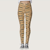 Leggings Motif tribal africain (Devant)