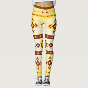 Leggings Motif tribal géométrique : Gras Tribal Print