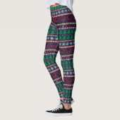 Leggings Motif tricoté de vacances d'hiver (Gauche)