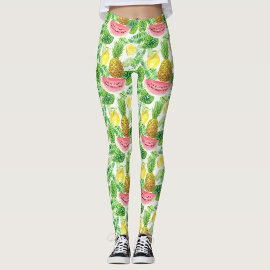 Leggings Motif tropical (Devant)