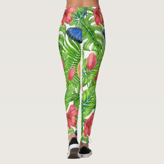Leggings Motif tropical (Dos)
