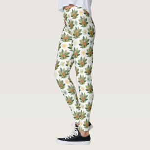 Leggings Motif tropical de paresse