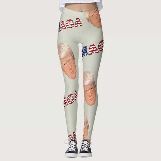 Leggings Motif Trump MAGA (Devant)