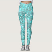 Leggings Motif turquoise (Devant)
