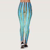 Leggings Motif Turquoise, vert et blanc (Dos)