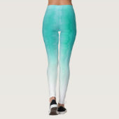 Leggings Motif Turquoise Zigzag (Dos)