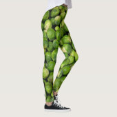 Leggings motif végétal vert de Bruxelles (Droite)