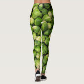 Leggings motif végétal vert de Bruxelles (Dos)