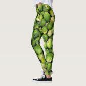 Leggings motif végétal vert de Bruxelles (Gauche)