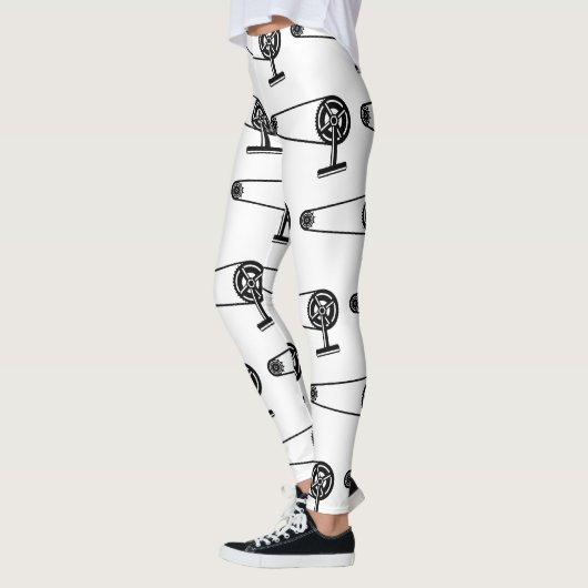 Leggings Motif Vélo Fixe à une vitesse (Gauche)