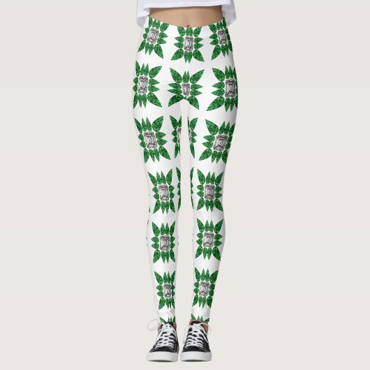 Leggings Motif vert (Devant)