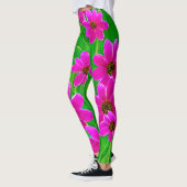 Leggings Motif vert et rose vif (Gauche)