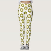 Leggings Motif Vert Olive (Devant)