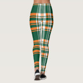 Leggings Motif vert orange (Dos)