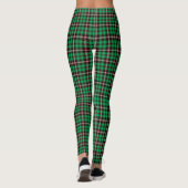 Leggings Motif vert Tartan noir (Dos)